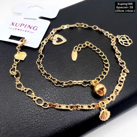 Браслет Xuping18K 0192 (25+4,0 см) «на ногу»